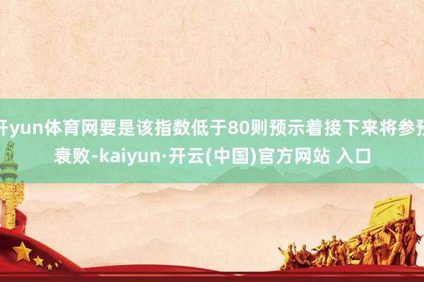 开yun体育网要是该指数低于80则预示着接下来将参预衰败-kaiyun·开云(中国)官方网站 入口