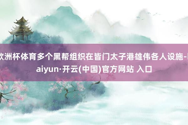 欧洲杯体育多个黑帮组织在皆门太子港雄伟各人设施-kaiyun·开云(中国)官方网站 入口