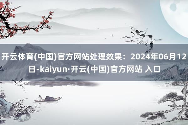 开云体育(中国)官方网站处理效果：2024年06月12日-kaiyun·开云(中国)官方网站 入口