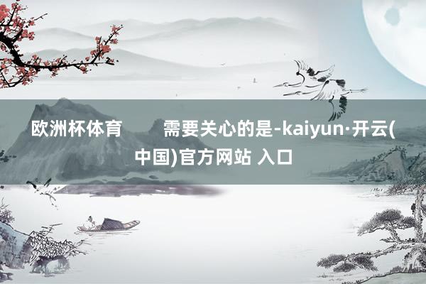 欧洲杯体育        需要关心的是-kaiyun·开云(中国)官方网站 入口