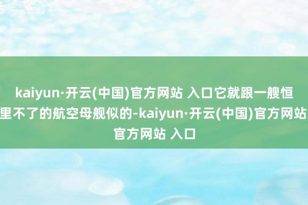 kaiyun·开云(中国)官方网站 入口它就跟一艘恒久千里不了的航空母舰似的-kaiyun·开云(中国)官方网站 入口