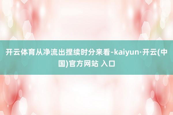 开云体育从净流出捏续时分来看-kaiyun·开云(中国)官方网站 入口